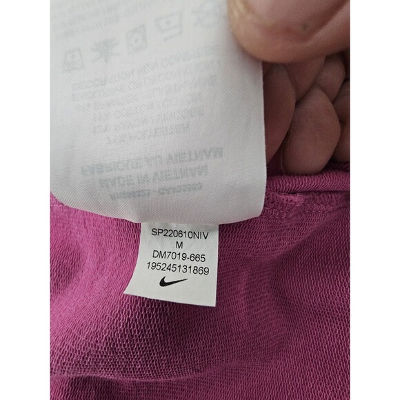 Nike Dri-FIT Yoga Jumpsuit Womens Medium M Fuchsia Pink Sleeveless One Piece EUC - Picture 9 of 13